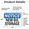 Signmission New Oil Storage, 14 in W x Rectangle, Vinyl Decal OS-2PACK-NS-D-1014-L-14334 - alternate 4